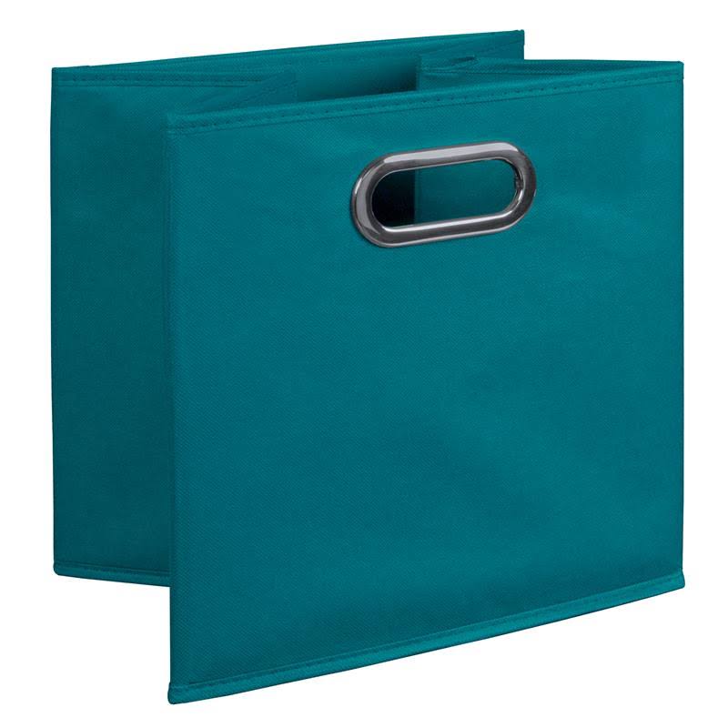 Cherry/Teal 3 Full Cubes 3 Half Cubes Storage Set with Foldable Storage Bins M92373