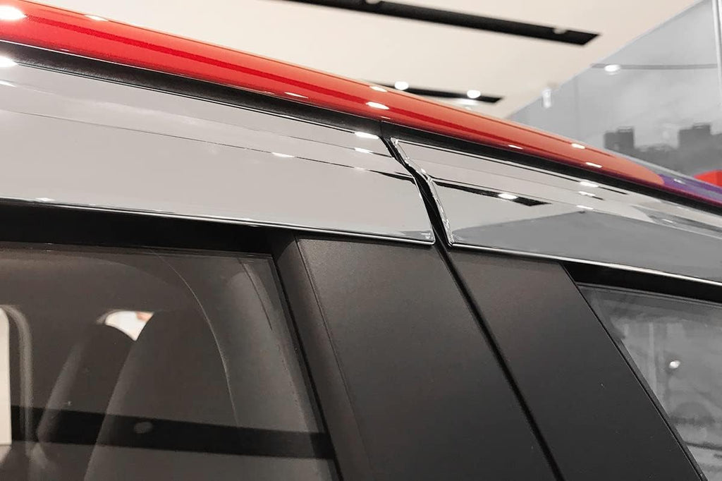 Chrome Finish Tape-On Style Rain Guards for Kia Forte Sedan 2019-2022 (6PCs) P698115