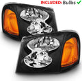 Black Replacement Headlights Set N8938