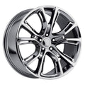 18x22 PVD Black Chrome Wheel X8276