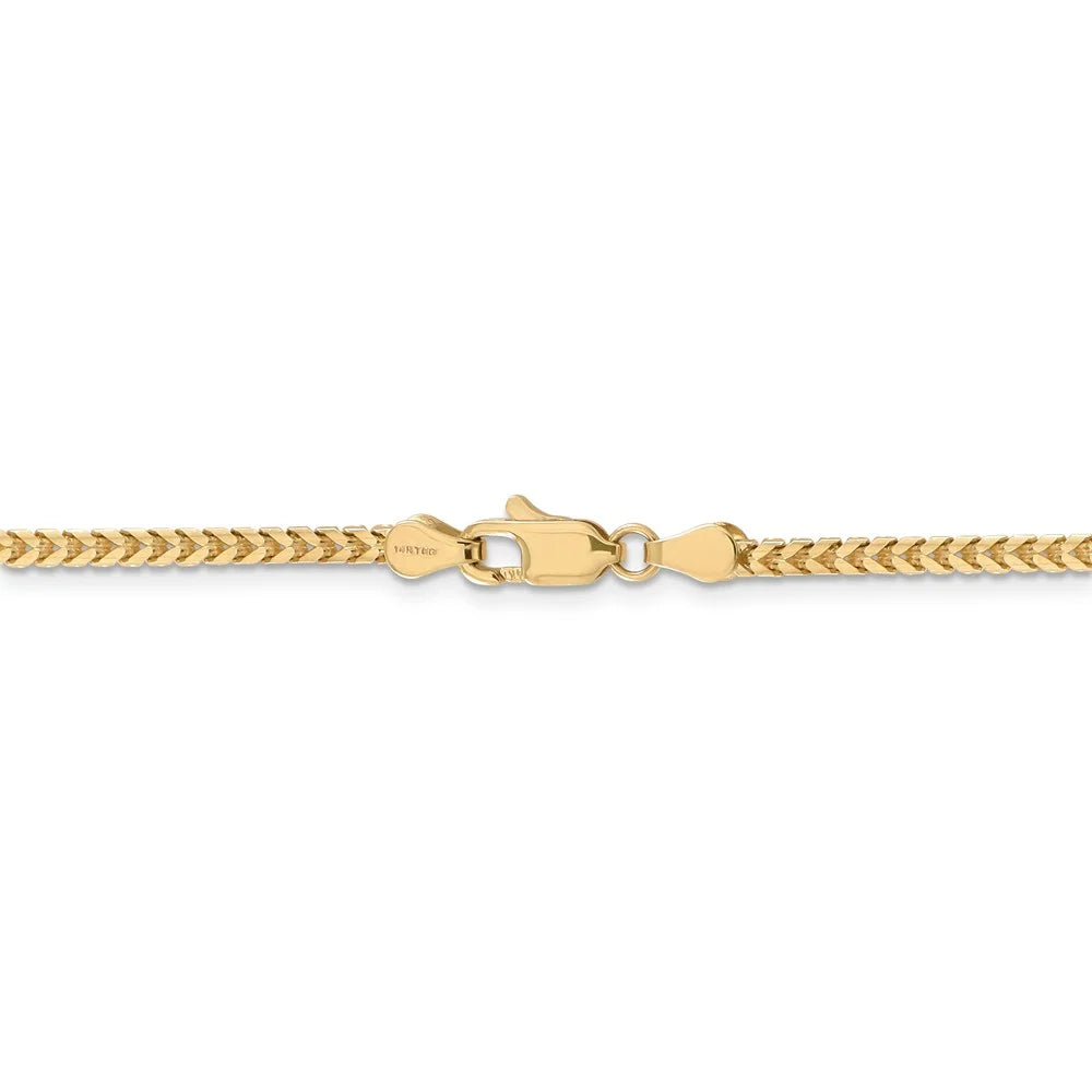 14kt Yellow Gold Franco Chain 30 inch Lobster Clasp X30543