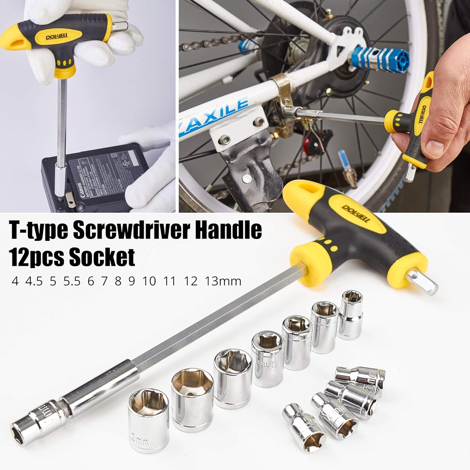 62PCS Tool Set with Wrench Pliers Screwdriver D191264