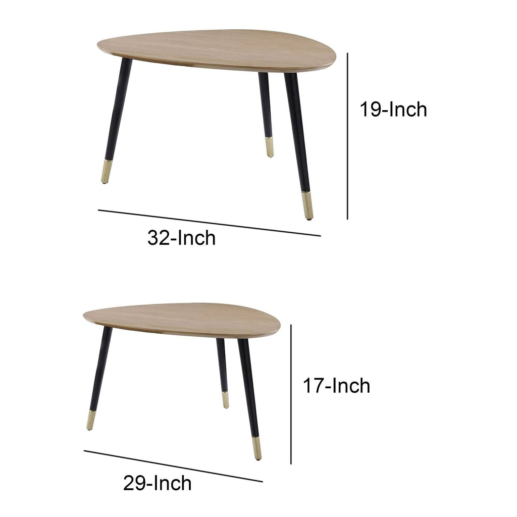 Black and Brown Nesting Table N204