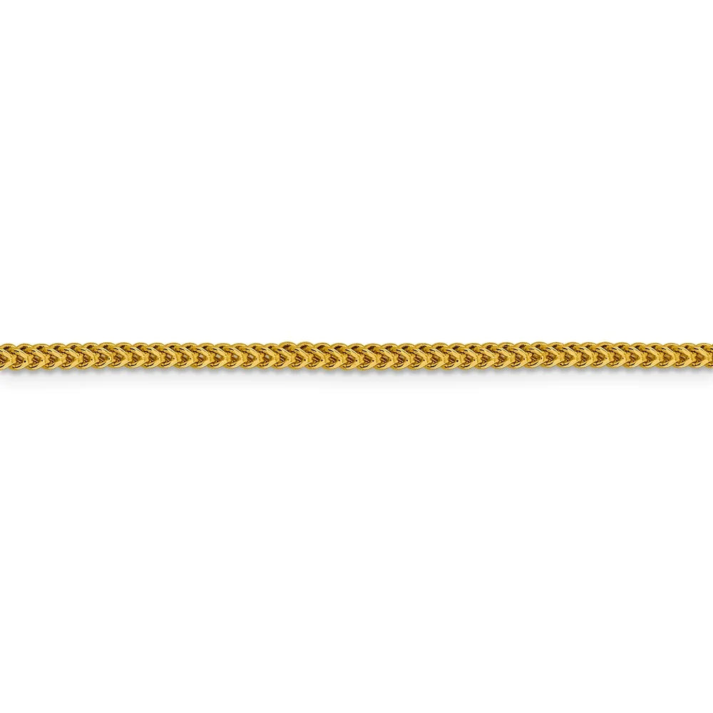 14kt Yellow Gold 2.2mm Franco Chain 20 inch Lobster Clasp T596861