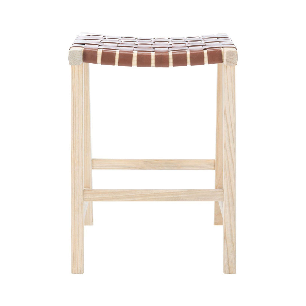 Cognac Rectangle Counter Stool Z8878