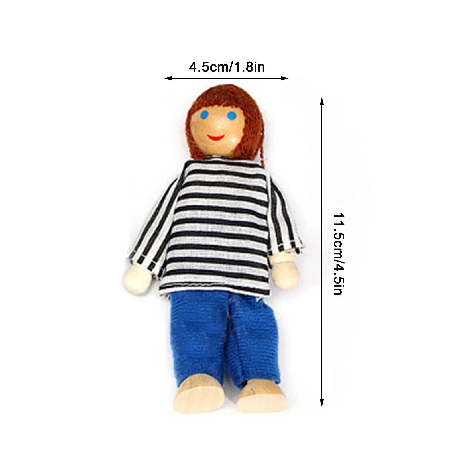 Dolls House 4 People Set Doll Toy L4477