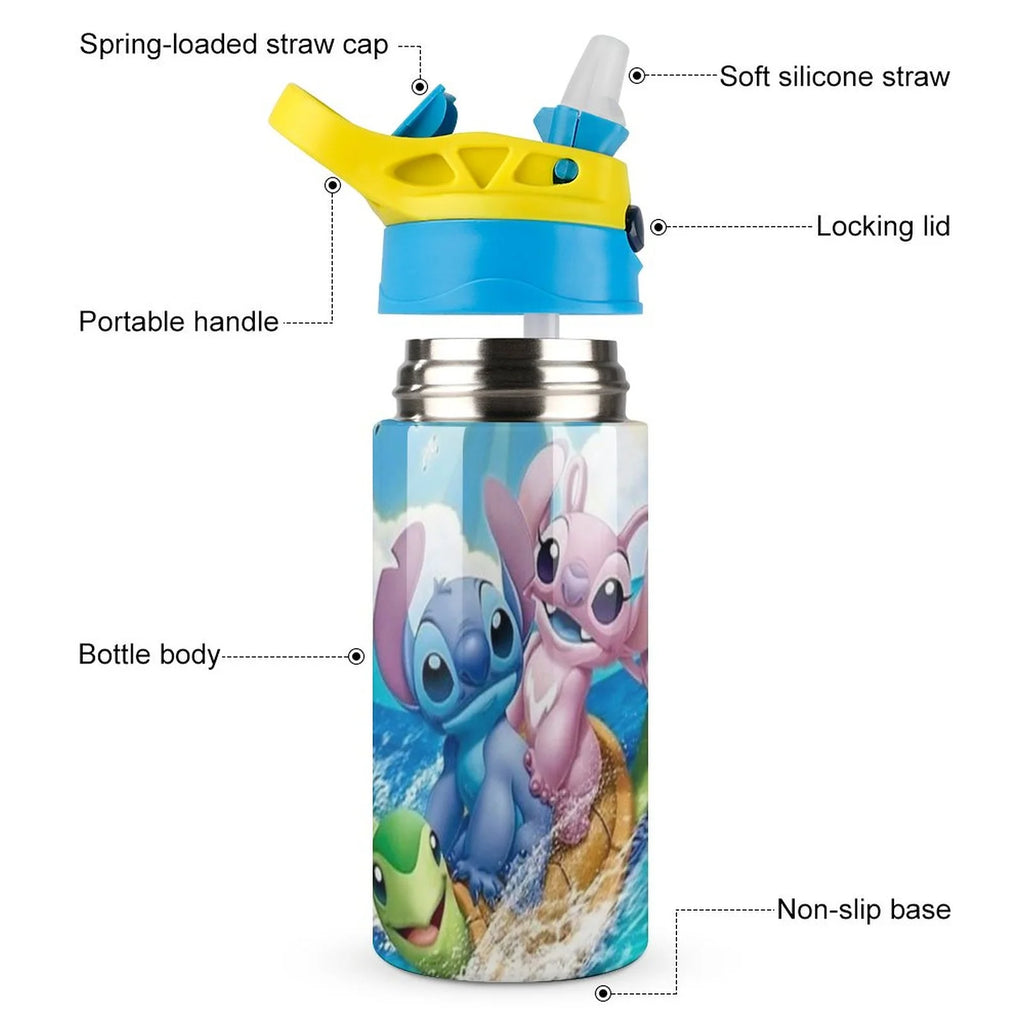Stainless Steel Vacuum Insulated Water Bottle With Straw G23804