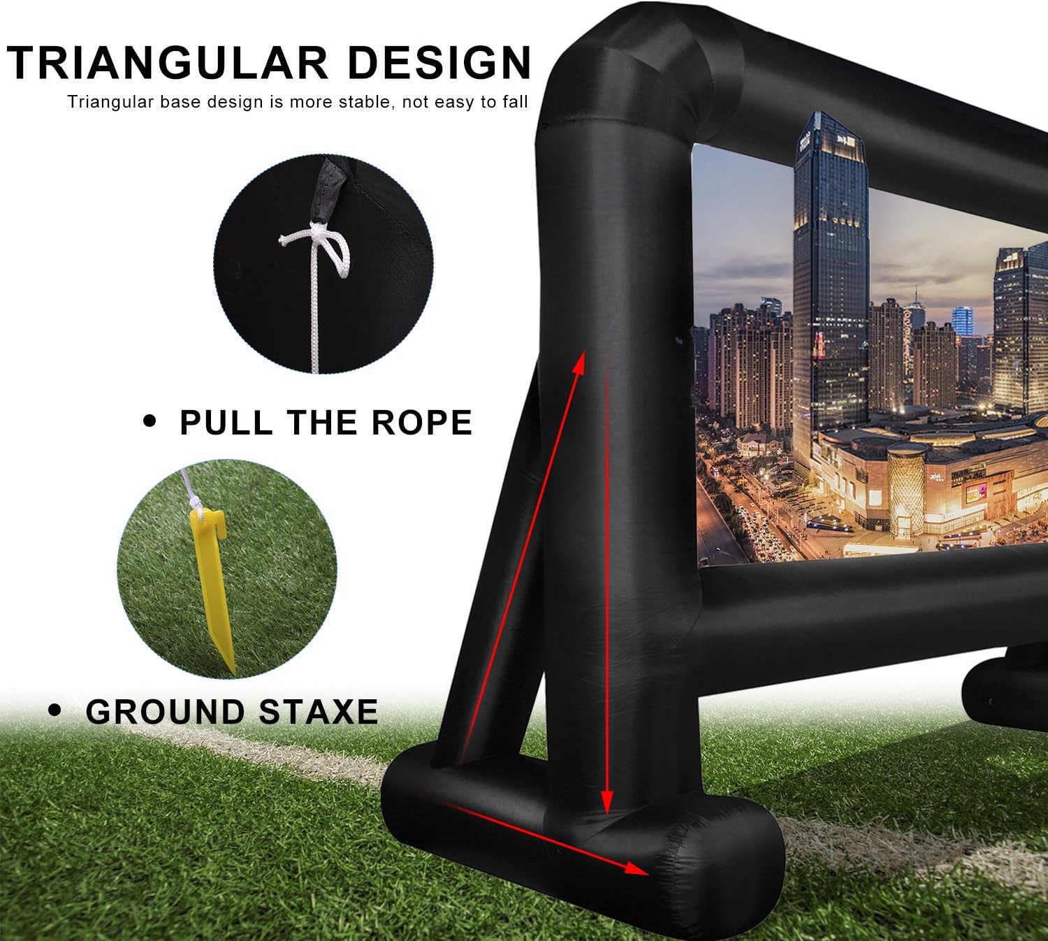 20 Feet Inflatable Movie Screen with Carry Bag M1264