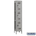 Triple Tier Vented Metal Locker E413