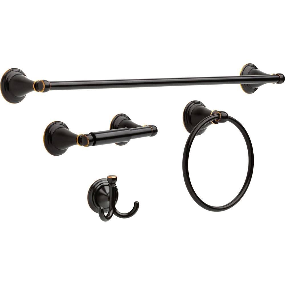 4-Piece Decorative Bathroom Hardware Set A73669