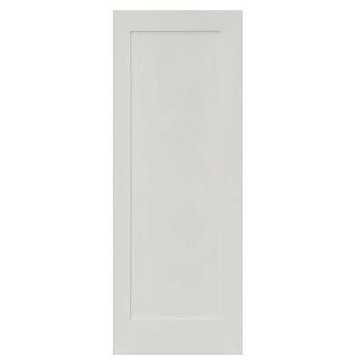 28 in. x 80 in. Primed White Solid Hybrid Core MDF Interior Door Slab Z18236