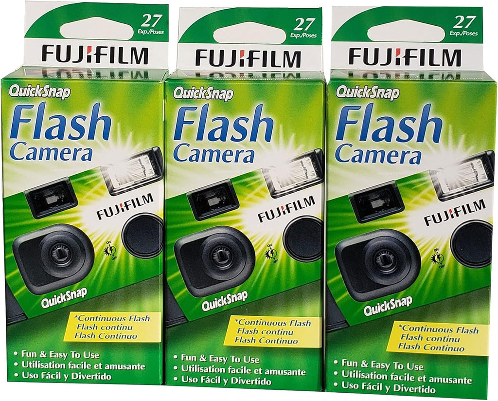 Disposable 35mm Camera Flash 400 Pack of 3 with Microfiber Cloth Y652