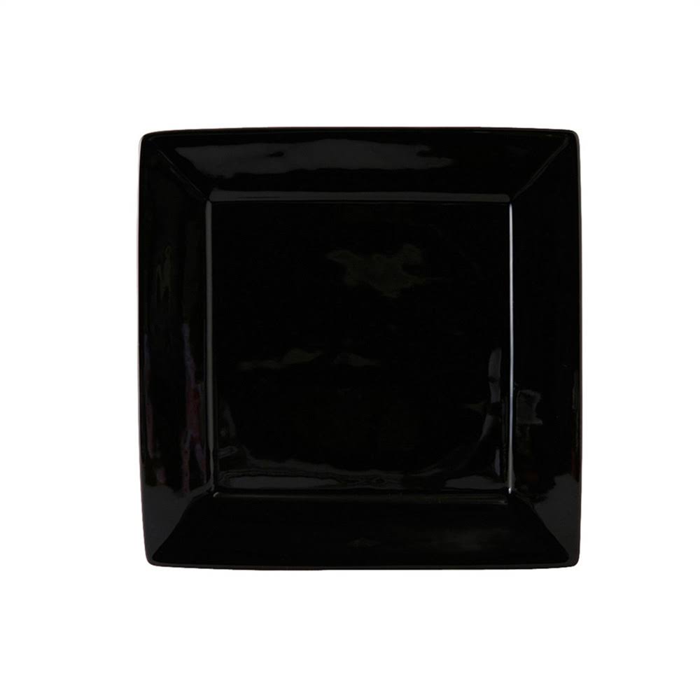 10 1/8 x 10 1/8 x 1 1/8 Square Plate Black, Case of 12 D314