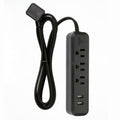 6-ft 3-Outlet USB Surge Protector Power Strip X18314