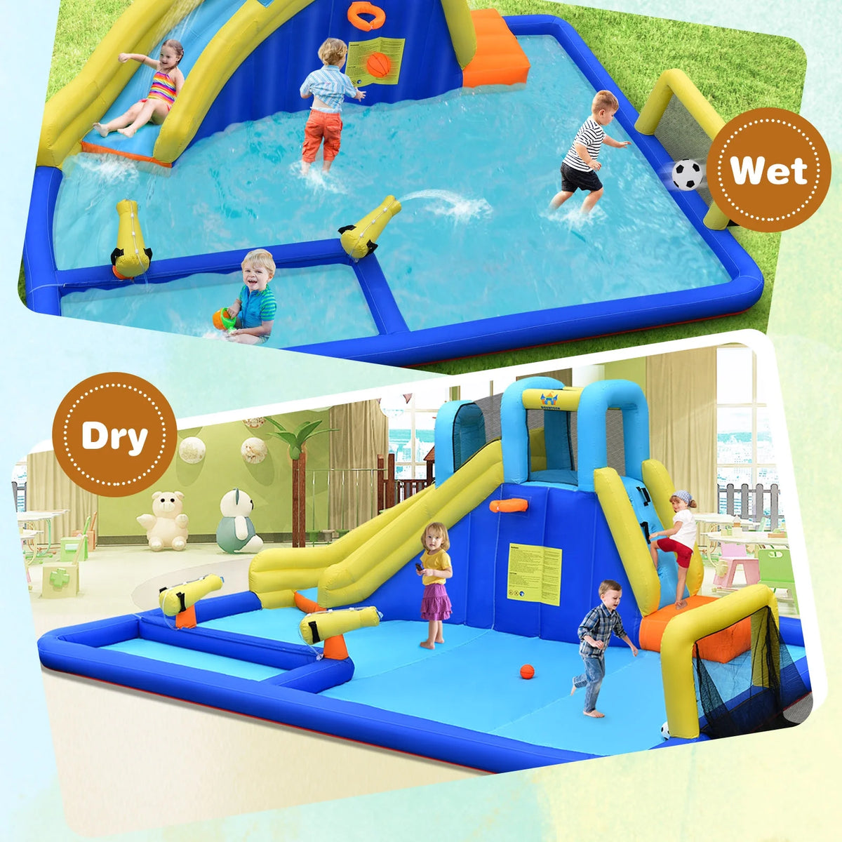 Inflatable Water Slide Bounce House Climbing Wall E74540