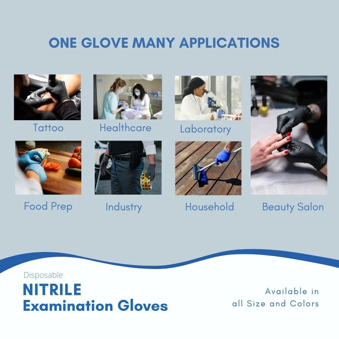 Blue Nitrile Exam Gloves, 600 Count, 4.7 Mil K343862