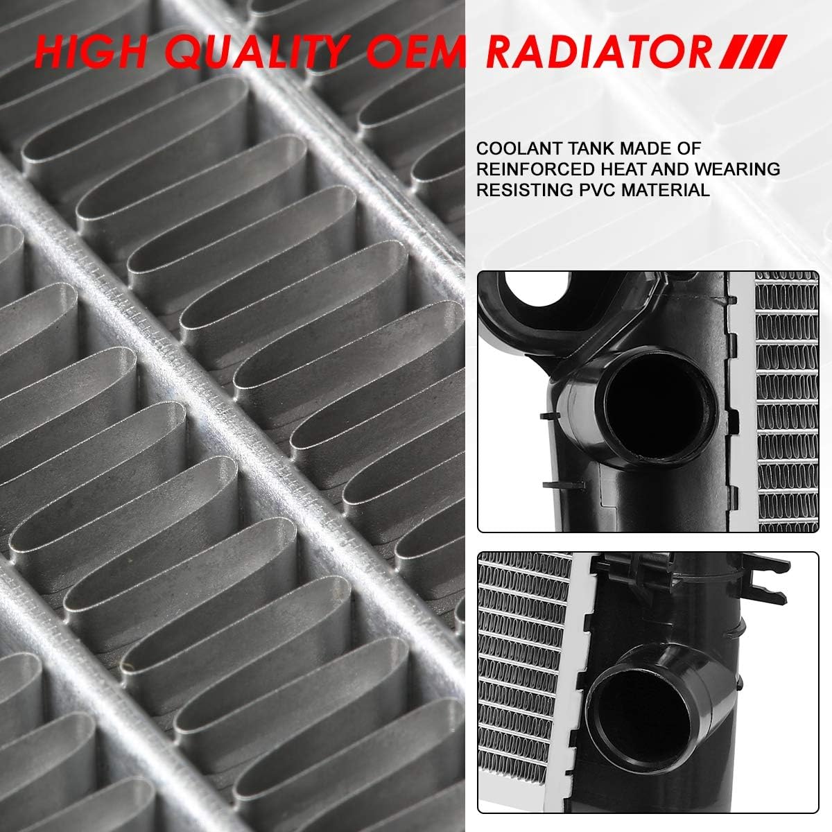 1-Row Aluminum Cooling Radiator F25848