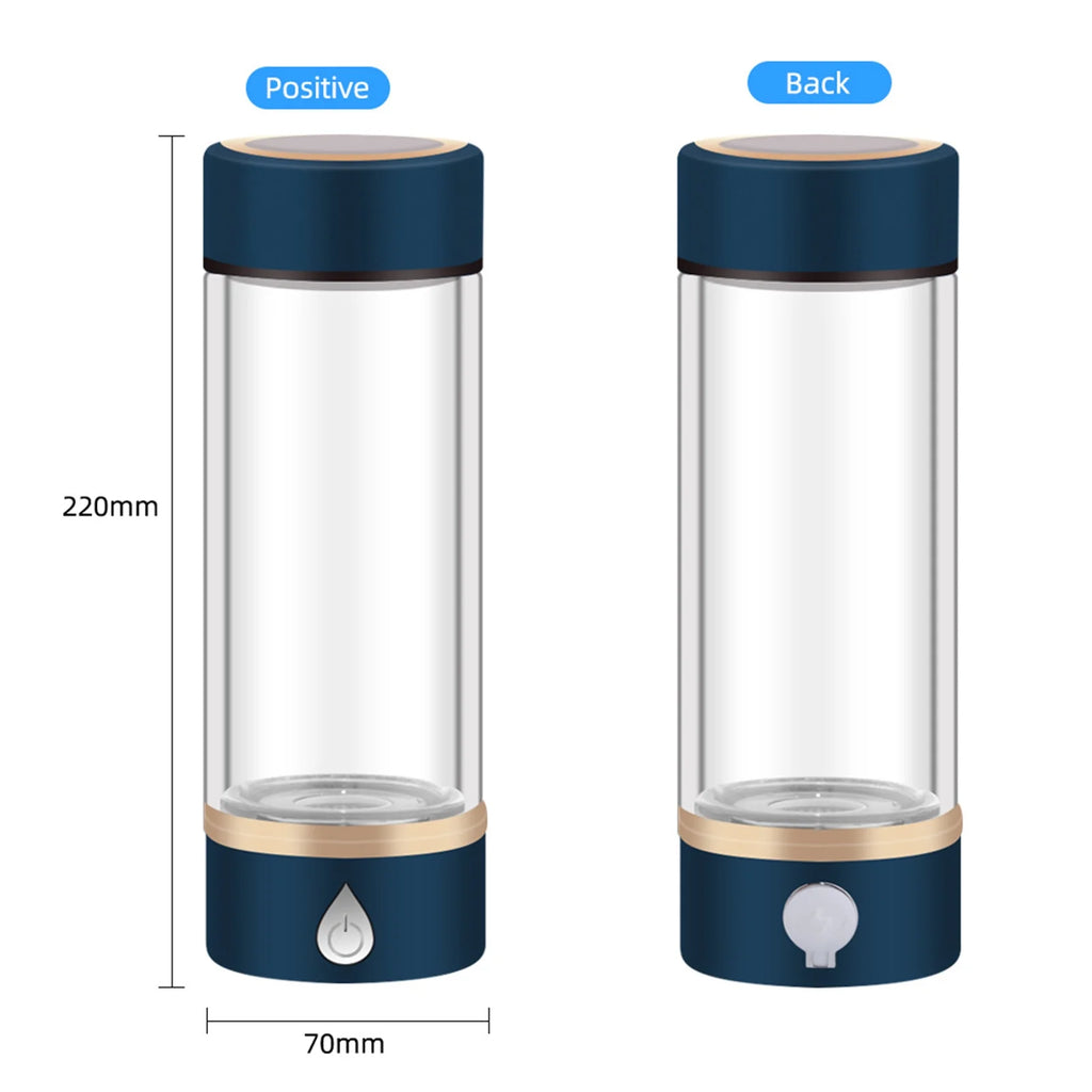 420ml Portable Hydrogen-Rich Generator Bottle Glass Cup P6410