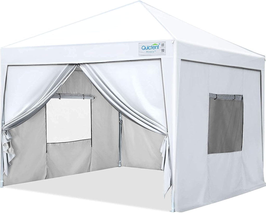 8x8 Pop up Canopy Tent with Sidewalls Waterproof Enclosed Gazebo Shelter D337012