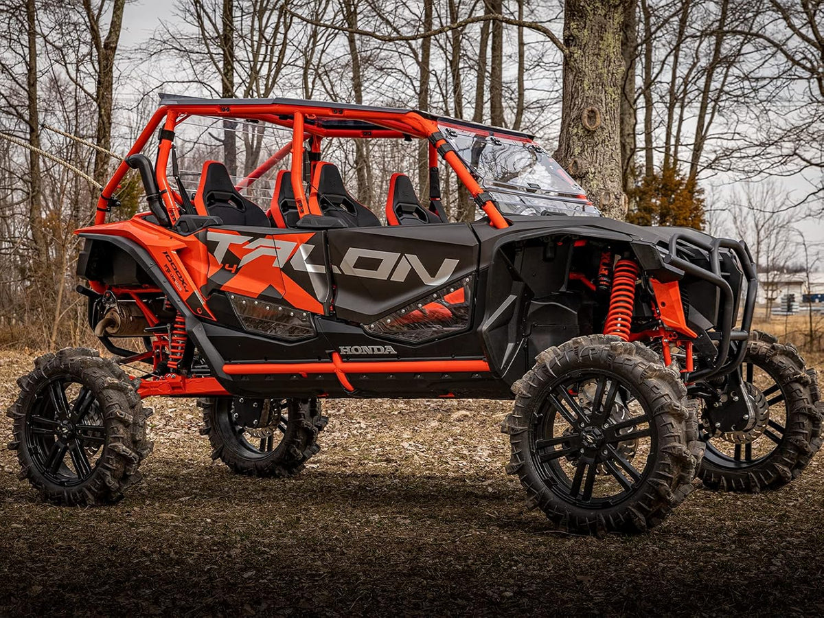 Clear Lower Doors for Honda Talon 1000X / 1000R / 1000X-4, 1/4” Clear Polycarbonate B405815