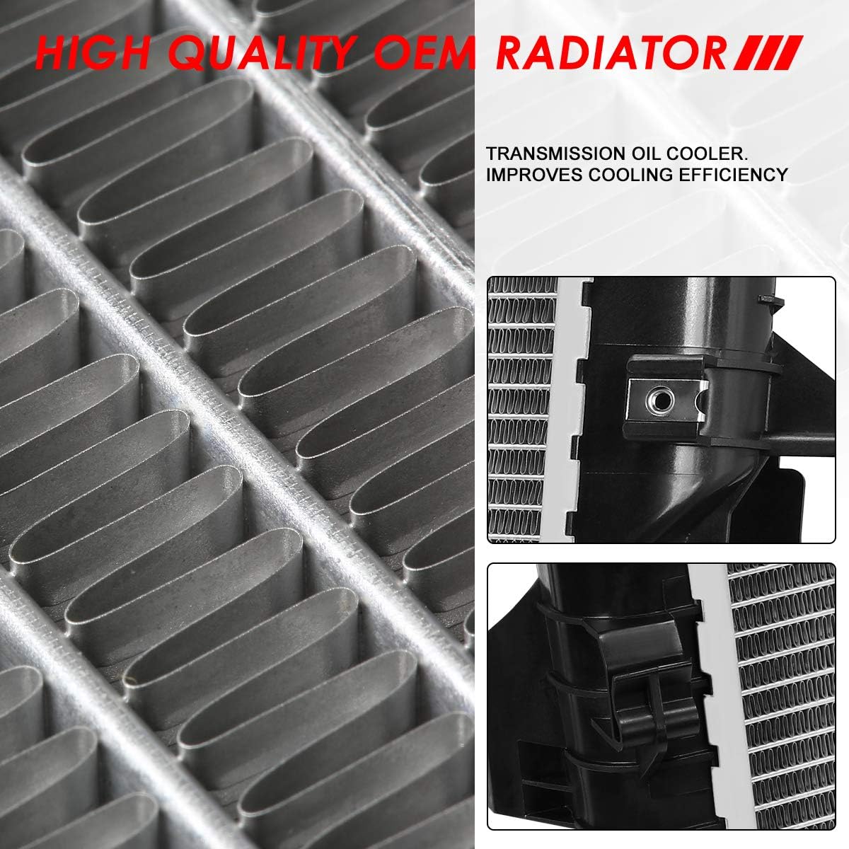 1-Row Aluminum Cooling Radiator F25848
