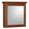 Framed Surface-Mount Bathroom Medicine Cabinet in Medium Alder G8552