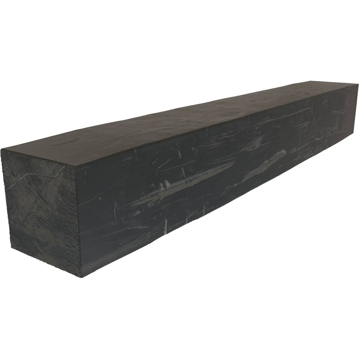 Aged Ash Hand Hewn Faux Wood Fireplace Mantel Z127