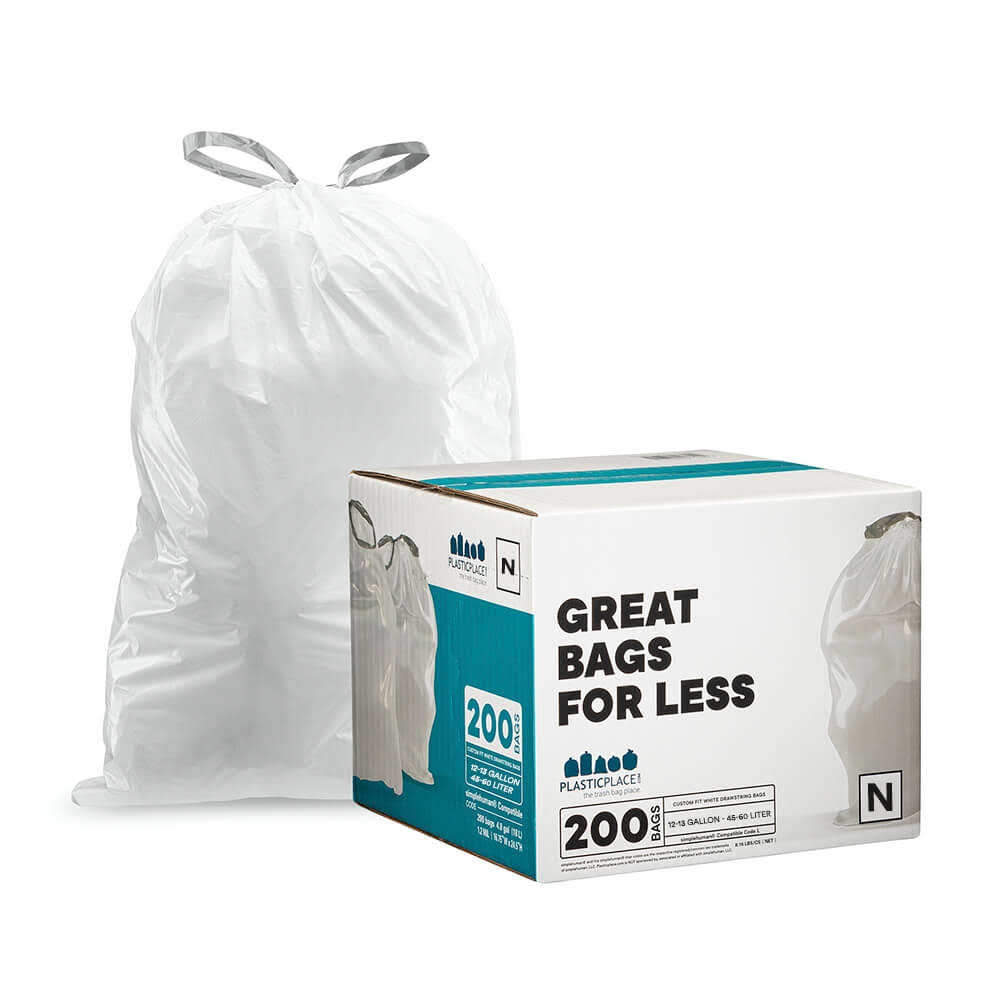 White 1.2 Mil Trash Bags W2984