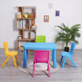 5 Pieces Plastic Toddler Kids Table and Chair Set G3349