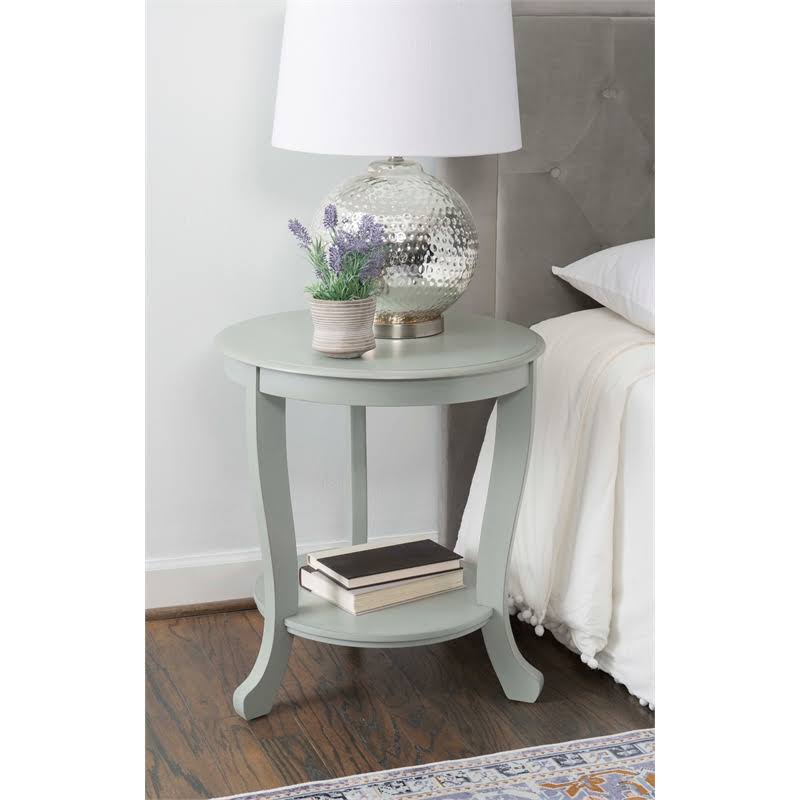 Gray Wood Accent Side Table X34109