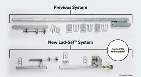 Galvanized Steel Vertical Safety System 60ft S93441