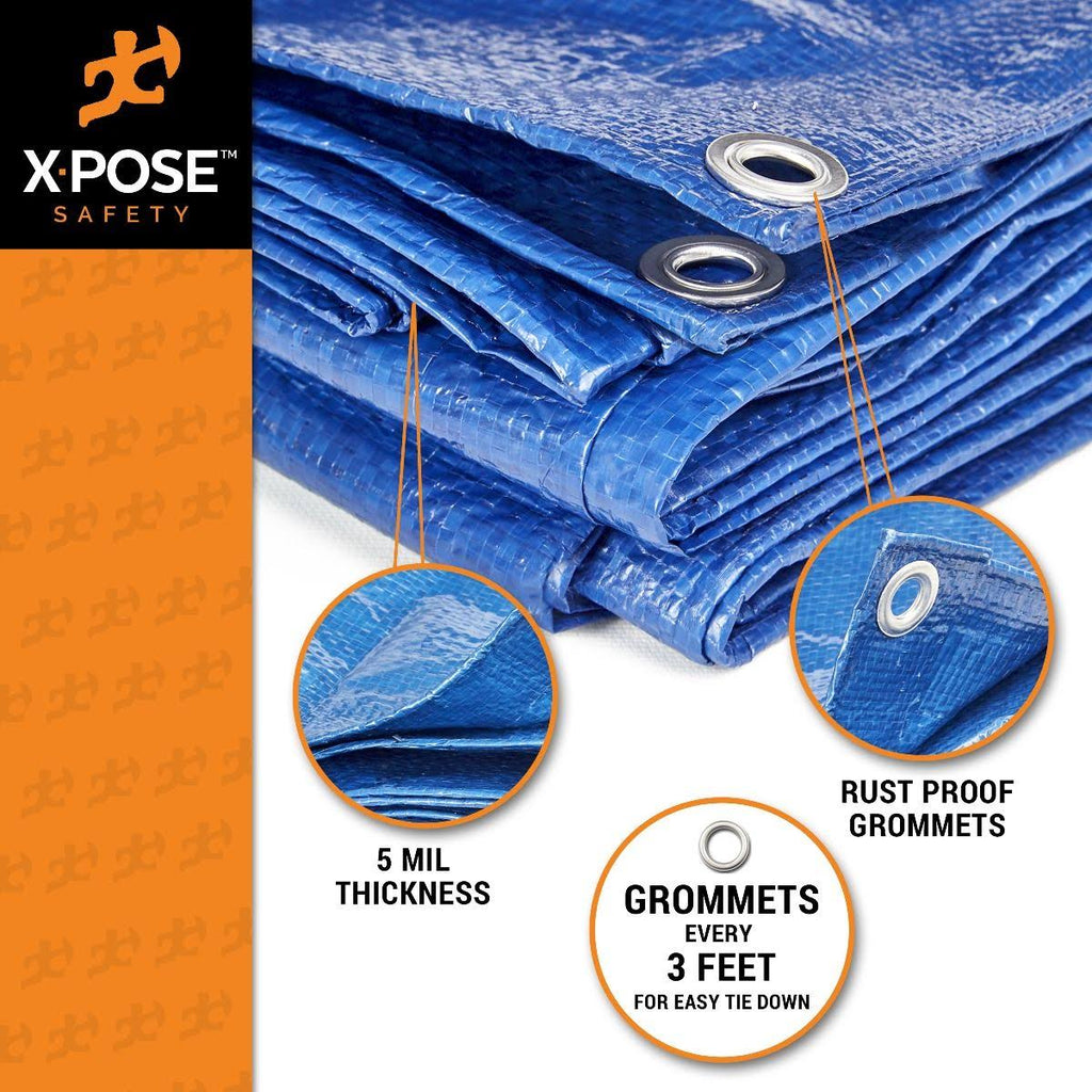 Blue Poly Tarps 16 x 20, Case of 8 W99336