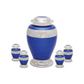 Blue Adult Cremation Urn with 4 Tokens K695