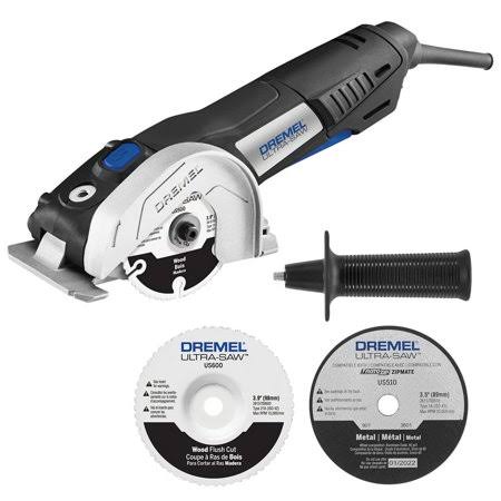 7.5 Amp Corded Compact Saw Tool Kit with 3 Accessories and Storage Bag U5444