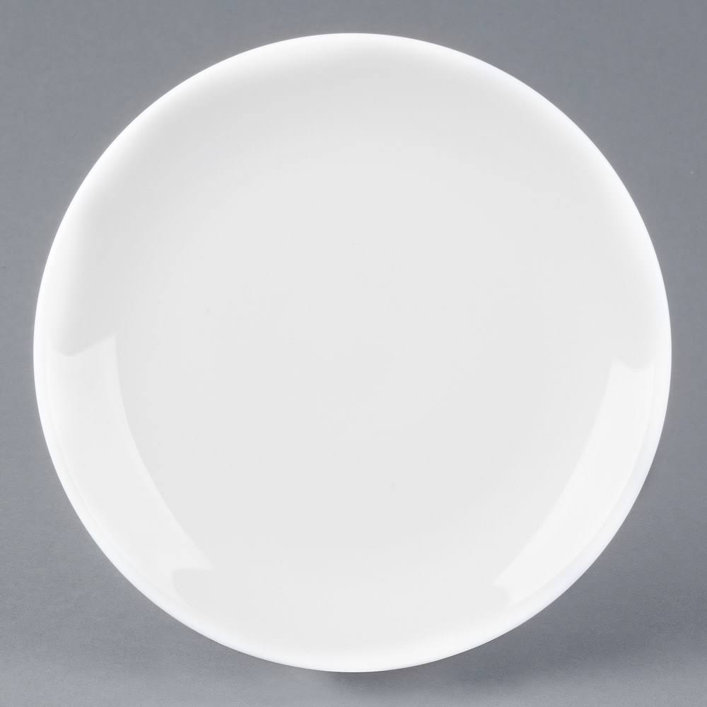 White Coupe Bone China Plate - 24/Case J897