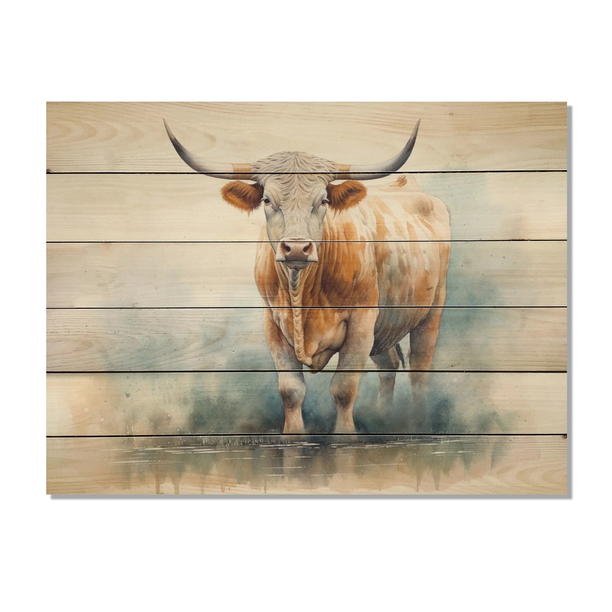 Natural Pine Wood Animals Print D32054