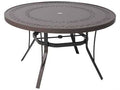 Patterned Square Aluminum Patio End Table G24026
