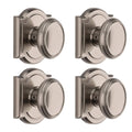 Satin Nickel Hall/Closet Door Knob (4-Pack) V181
