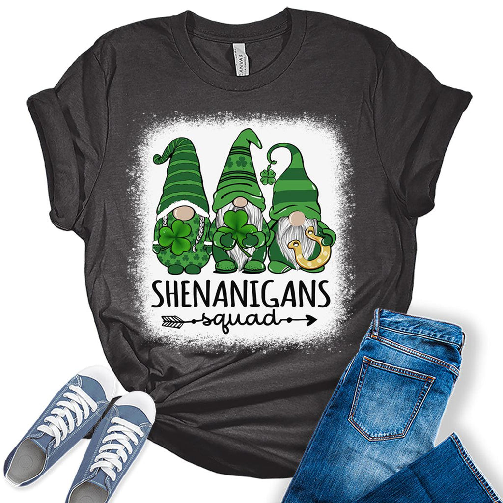 Funny St Patrick's Day Gnomes Shirt U294