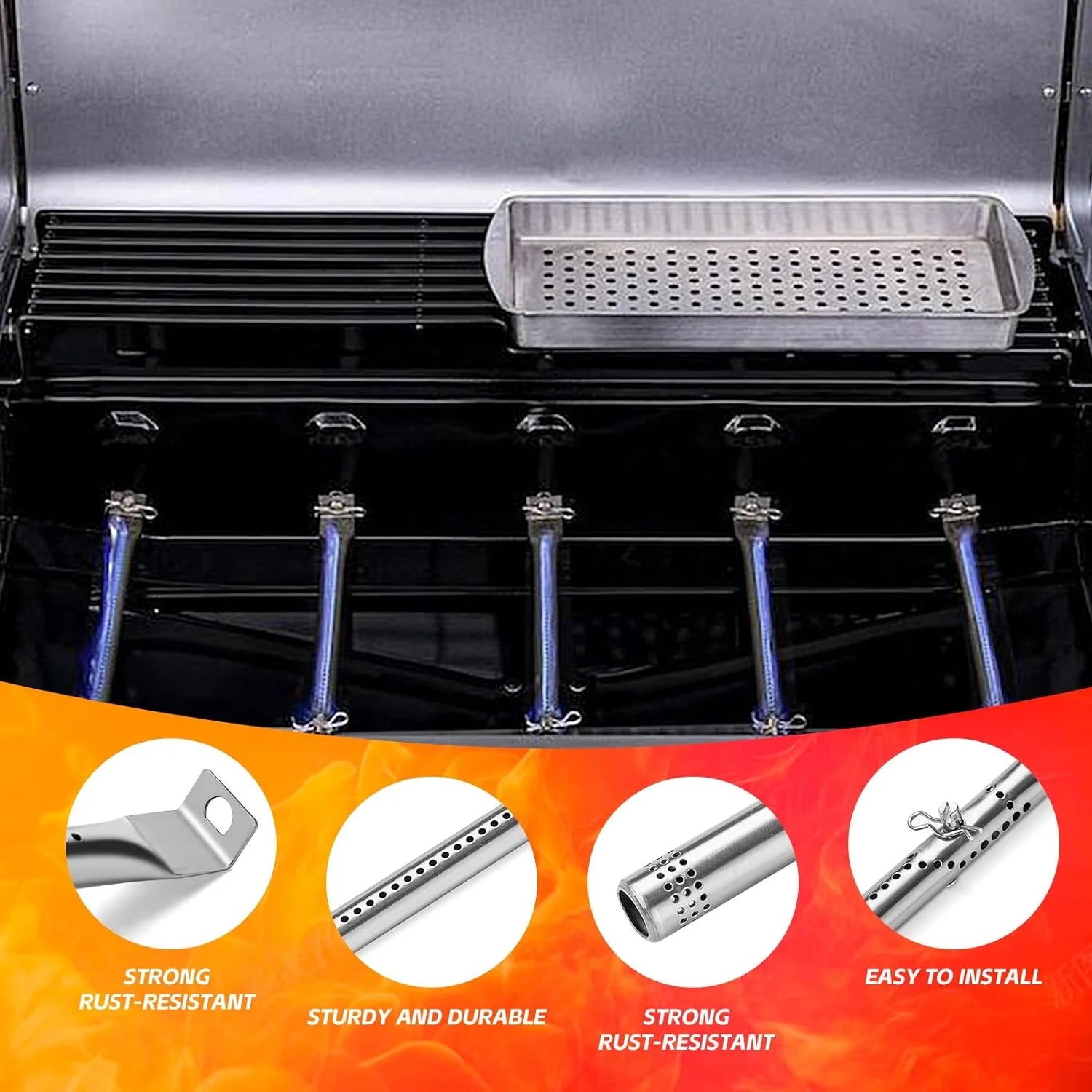 Stainless Steel Heat Tent for Gas Grill A7096