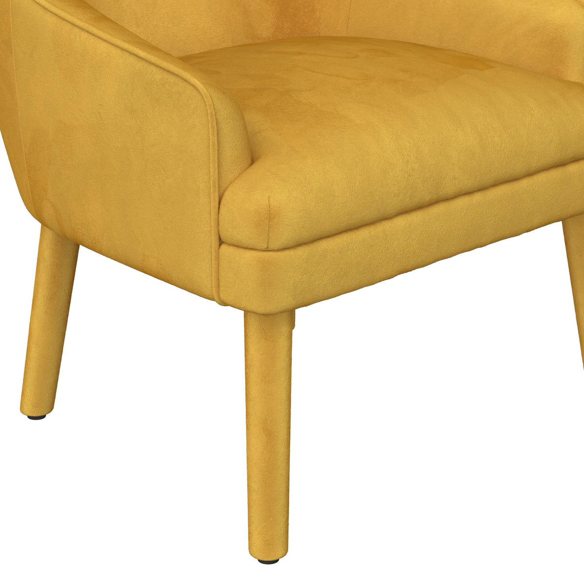 Mustard Velvet Upholstered Accent Chair A873
