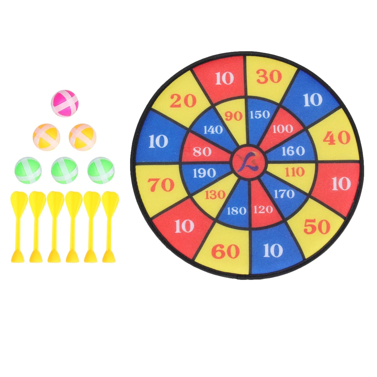 Flocking Dart Board with 4pcs Darts Dartboard Set O2273