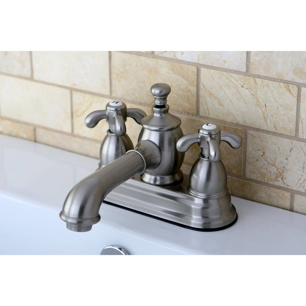 4x22 Centerset Bathroom Faucet, Brushed Nickel H48035