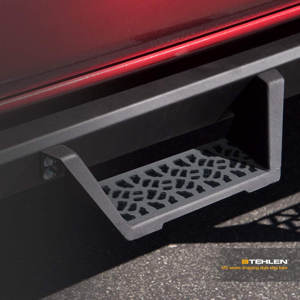 Matte Black Modular Drop Step Side Nerf Bars Rail Running Boards O1506