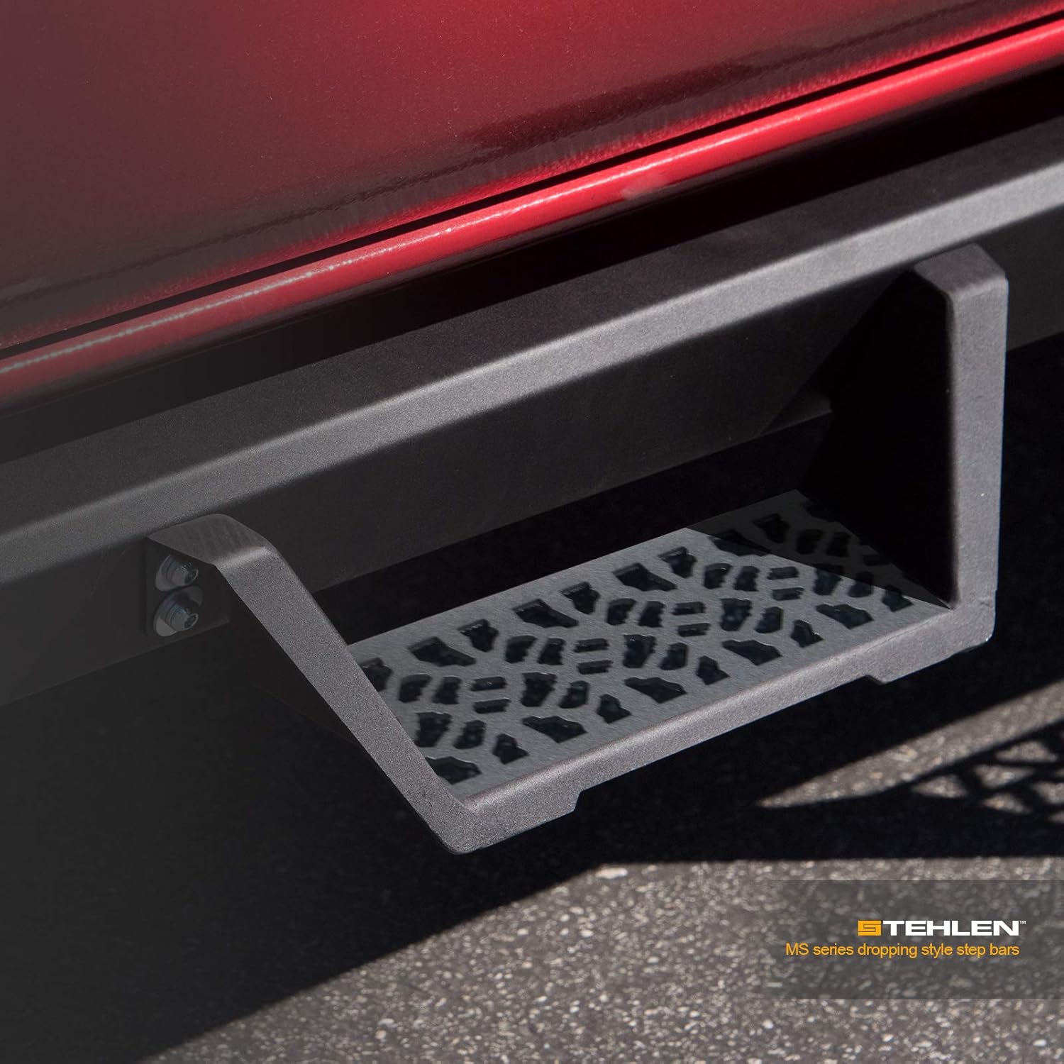 Matte Black Modular Drop Step Side Nerf Bars Rail Running Boards O1506