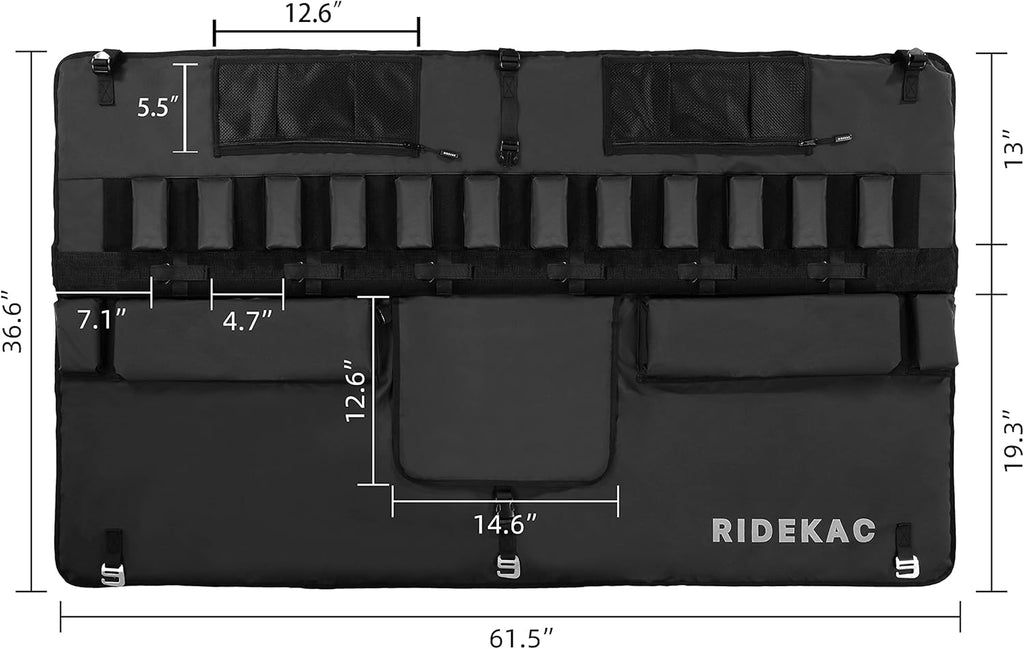 Bike Tailgate Pad with 2 Storage Pockets, 62, Up to 6 Bike Capacity K332903