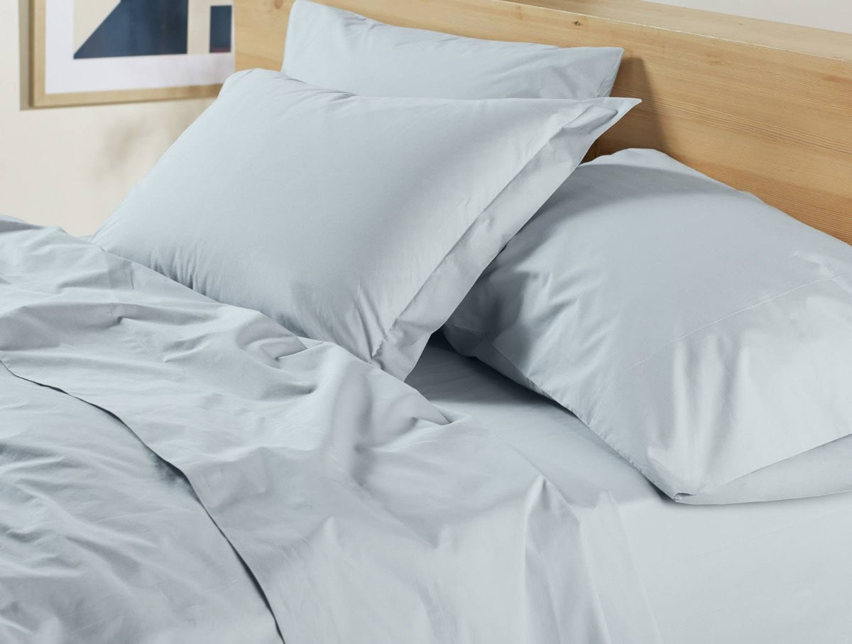 Organic 300 Percale Duvet Cover, Full/Queen - Pewter R621