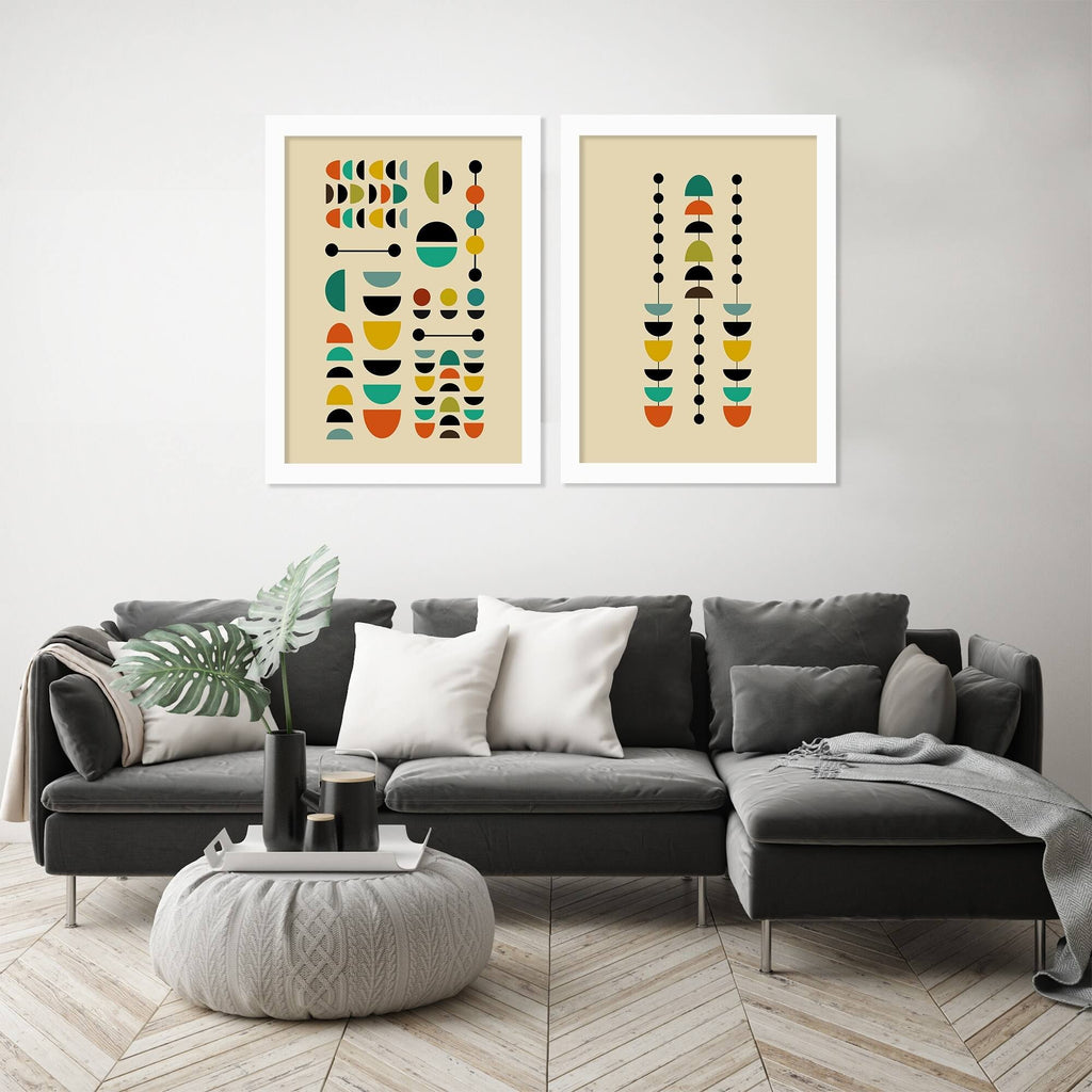 White Framed Print Set F741