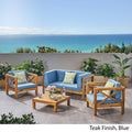 Acacia Wood 4 Seater Loveseat Chat Set B51181