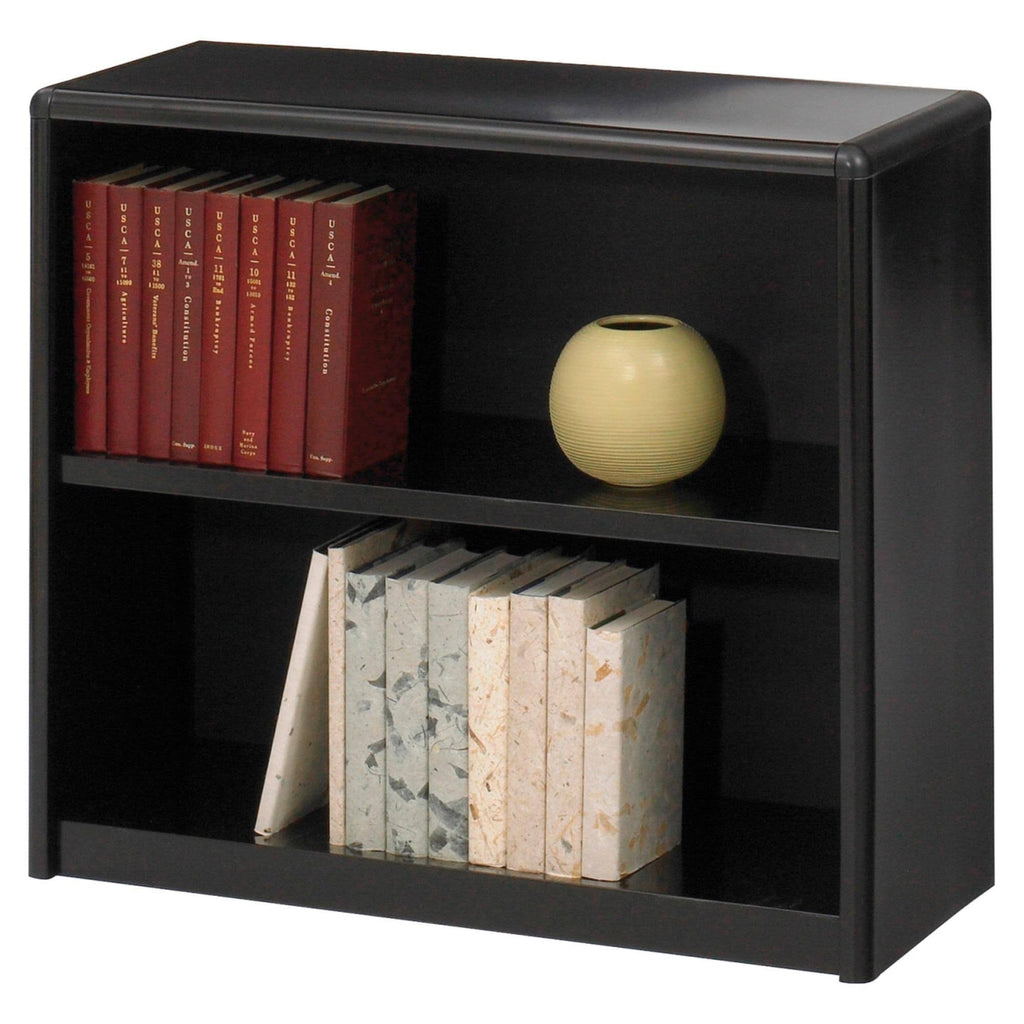 Black 2-Shelf Bookcase C249
